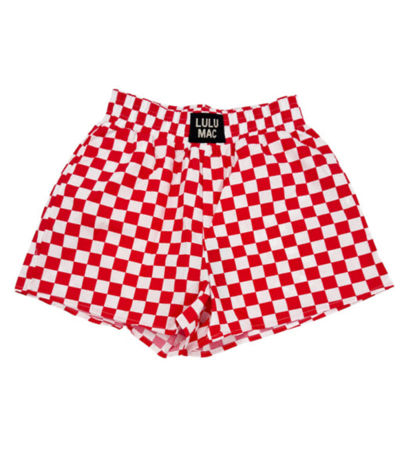 New LULU MAC Red White Size Small Shorts