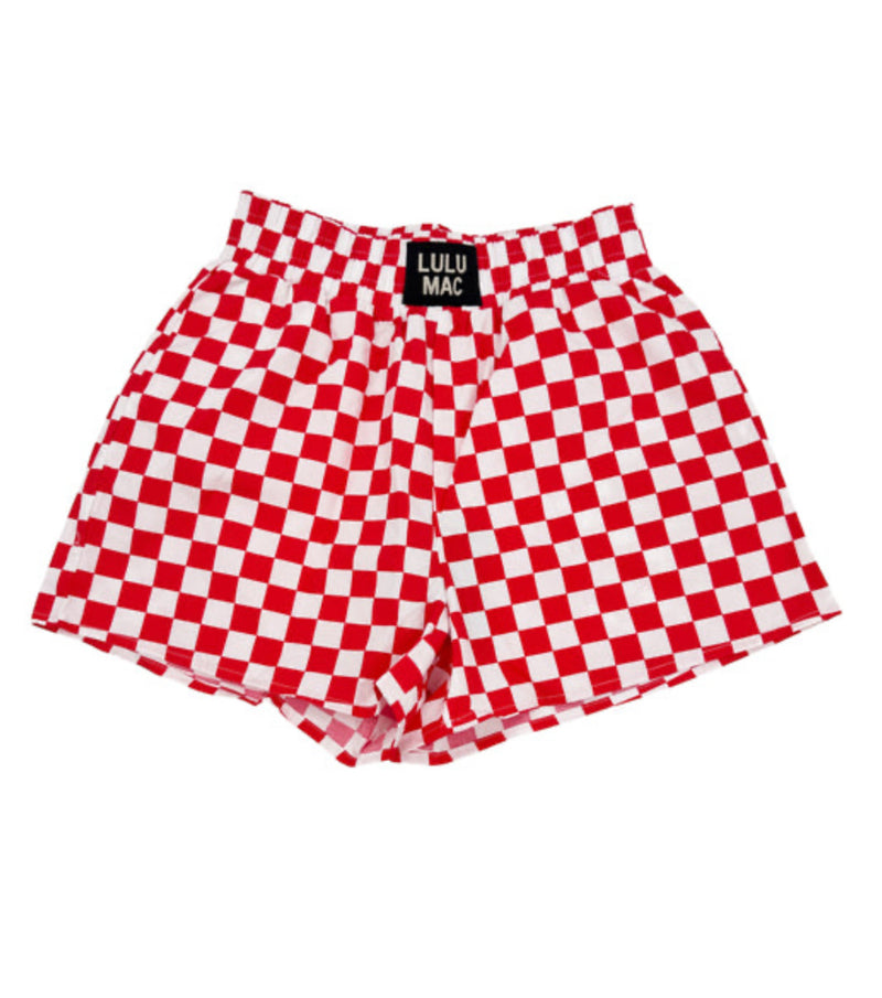 New LULU MAC Red White Size Small Shorts