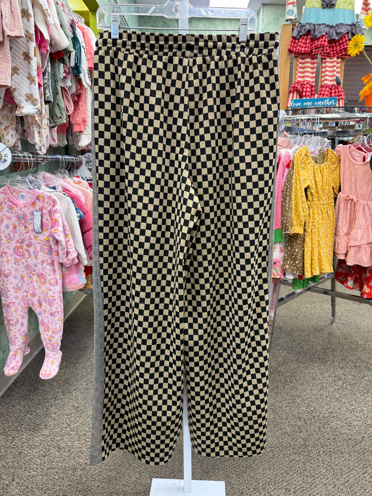 Pre-owned ANNIEWEAR Black check Tan Check Size 13 Pants