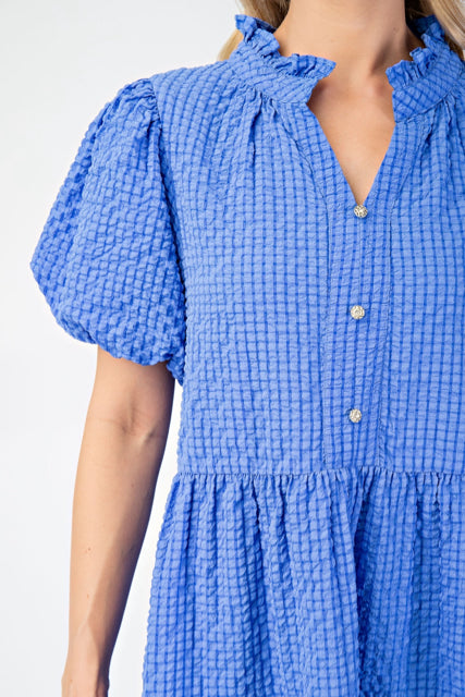 New GIGI Royal Blue Size Small Short Sleeve Dress