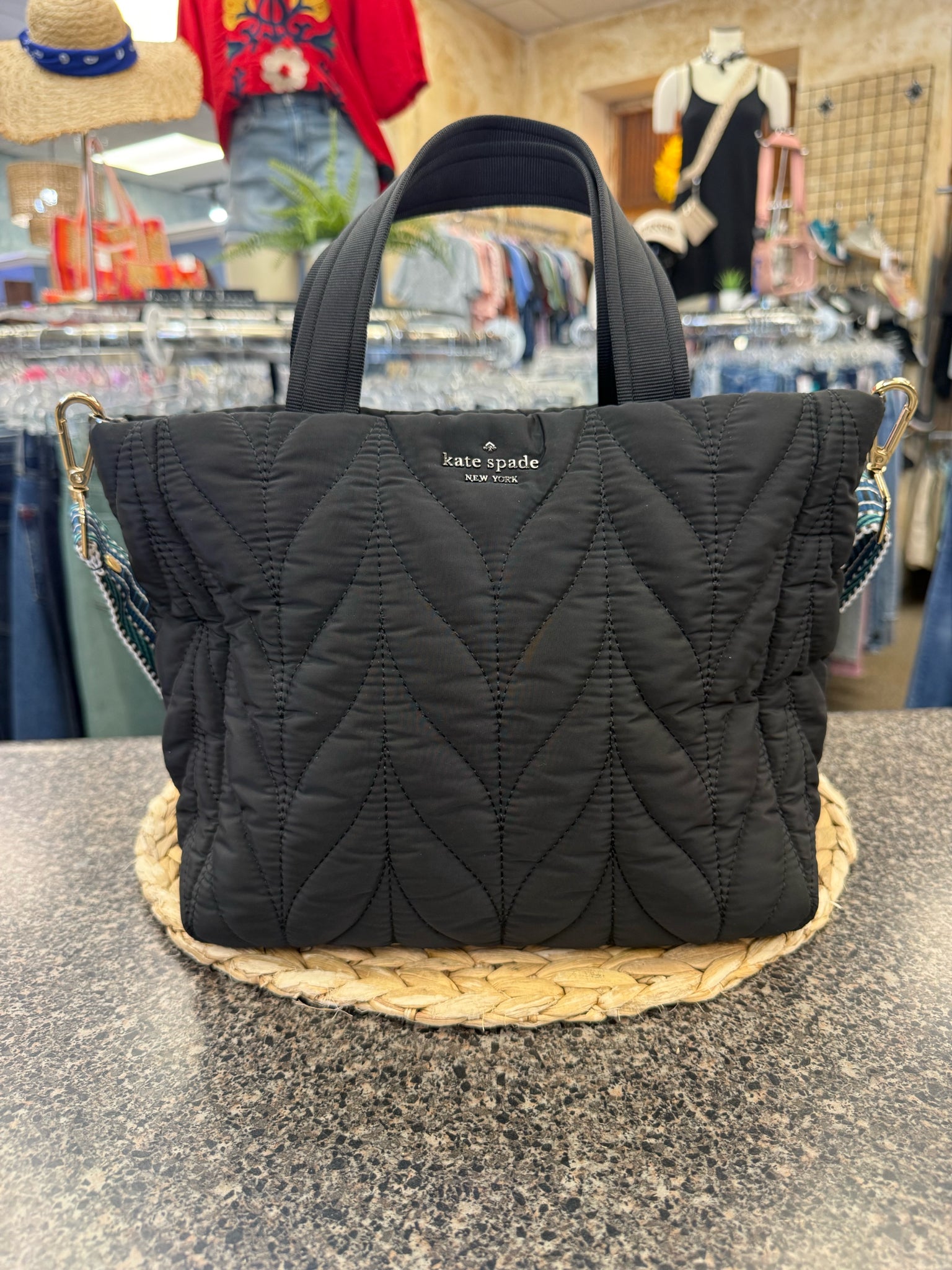 Pre-owned KATE SPADE Black Shoulder Designer Purse