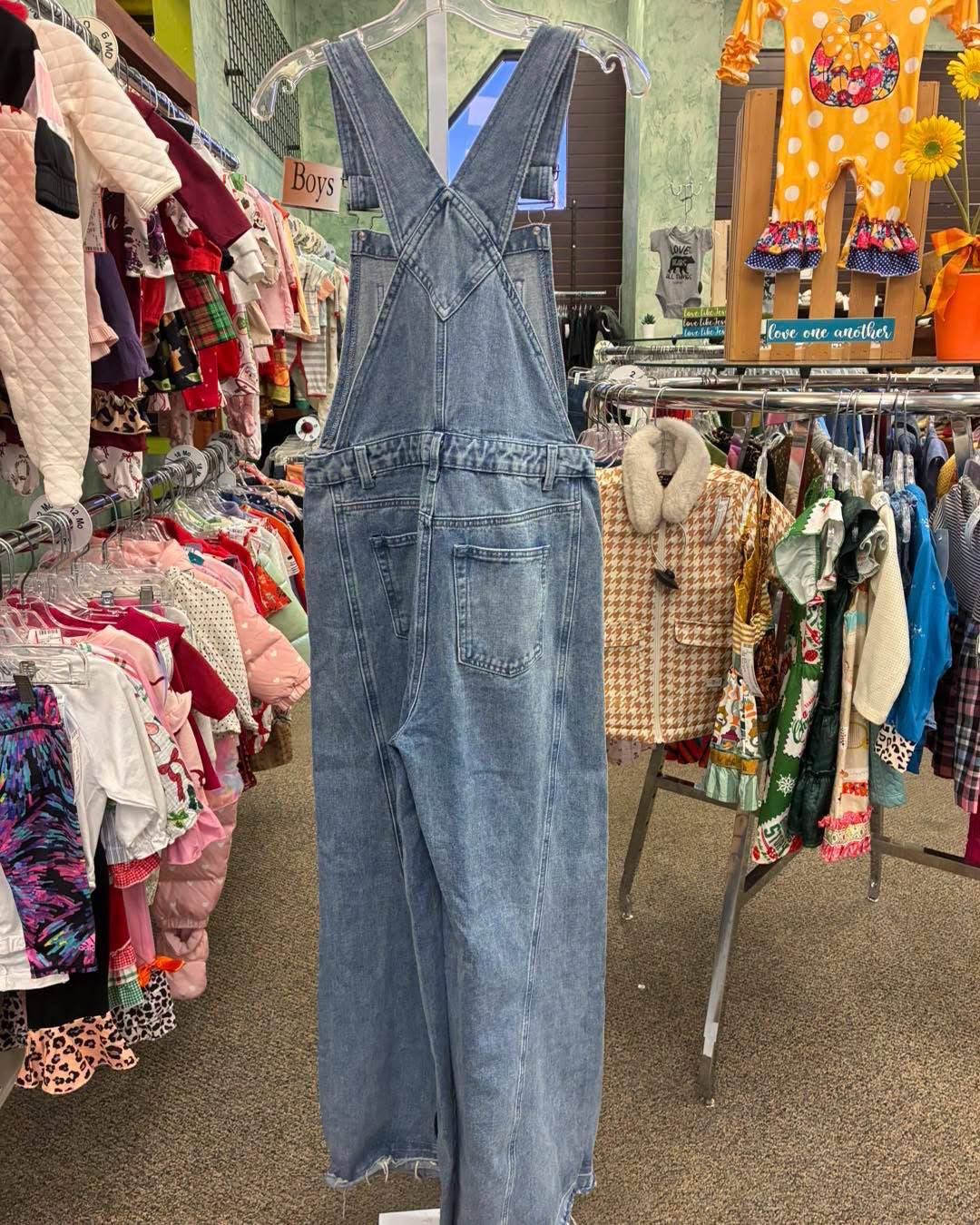 Pre-owned LISTICLE BLUE DENIM # SIZE 8 Overalls