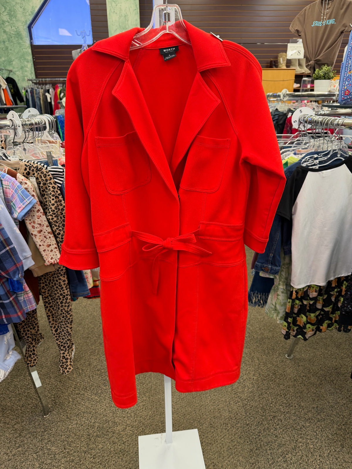 Pre-owned WORTH Red Size: M Long Sleeve Designer Jacket