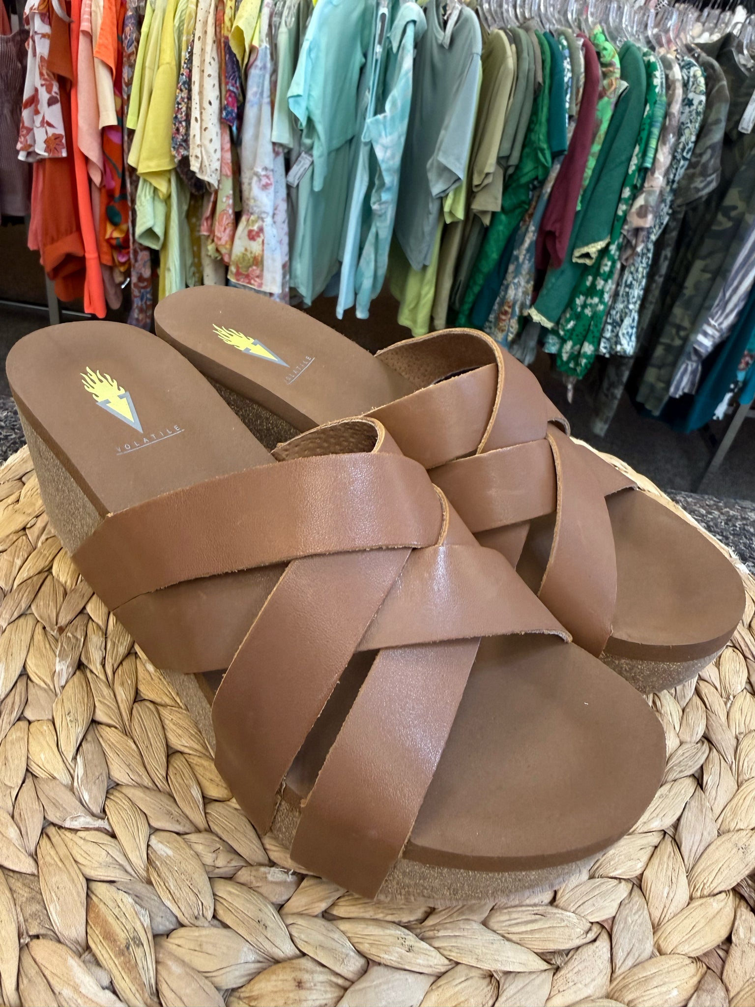 Pre-owned VOLATILE Brown Size 8 Sandal