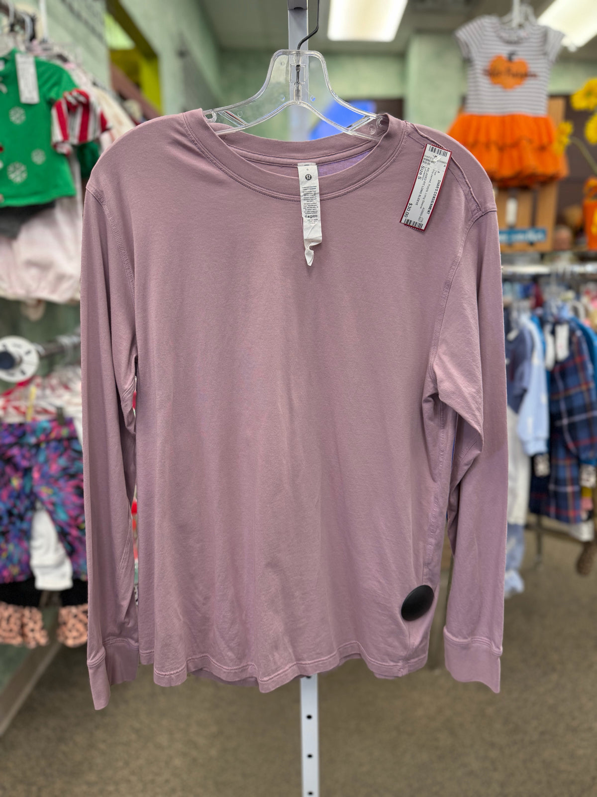 Pre-owned Lululemon Purple Size S Long Sleeve Tee