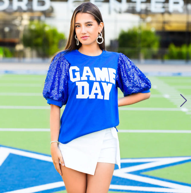New YF Royal Blue Size S Short Sleeve Blouse