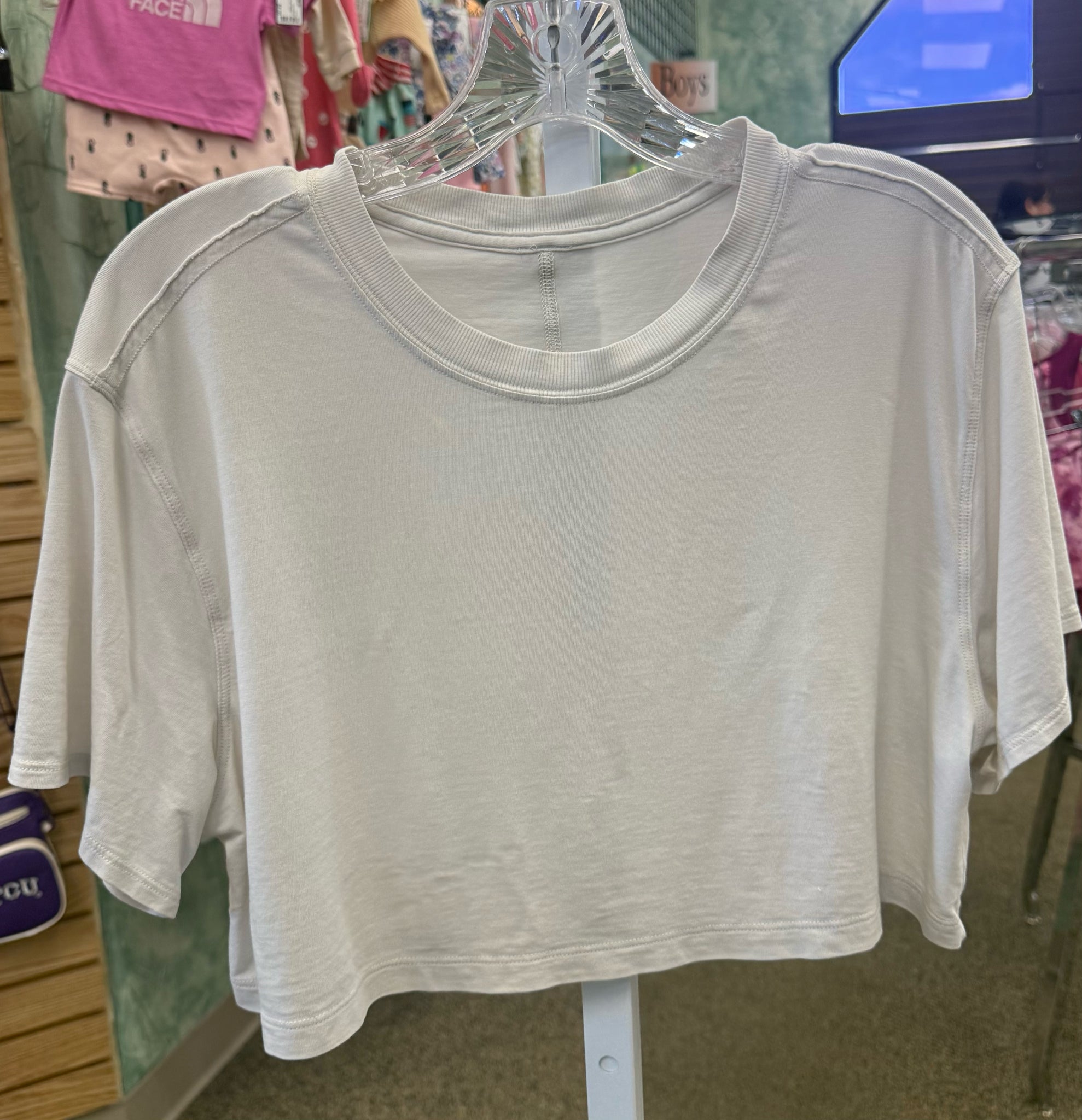 Pre-owned Lululemon White Size XS Short Sleeve Tee