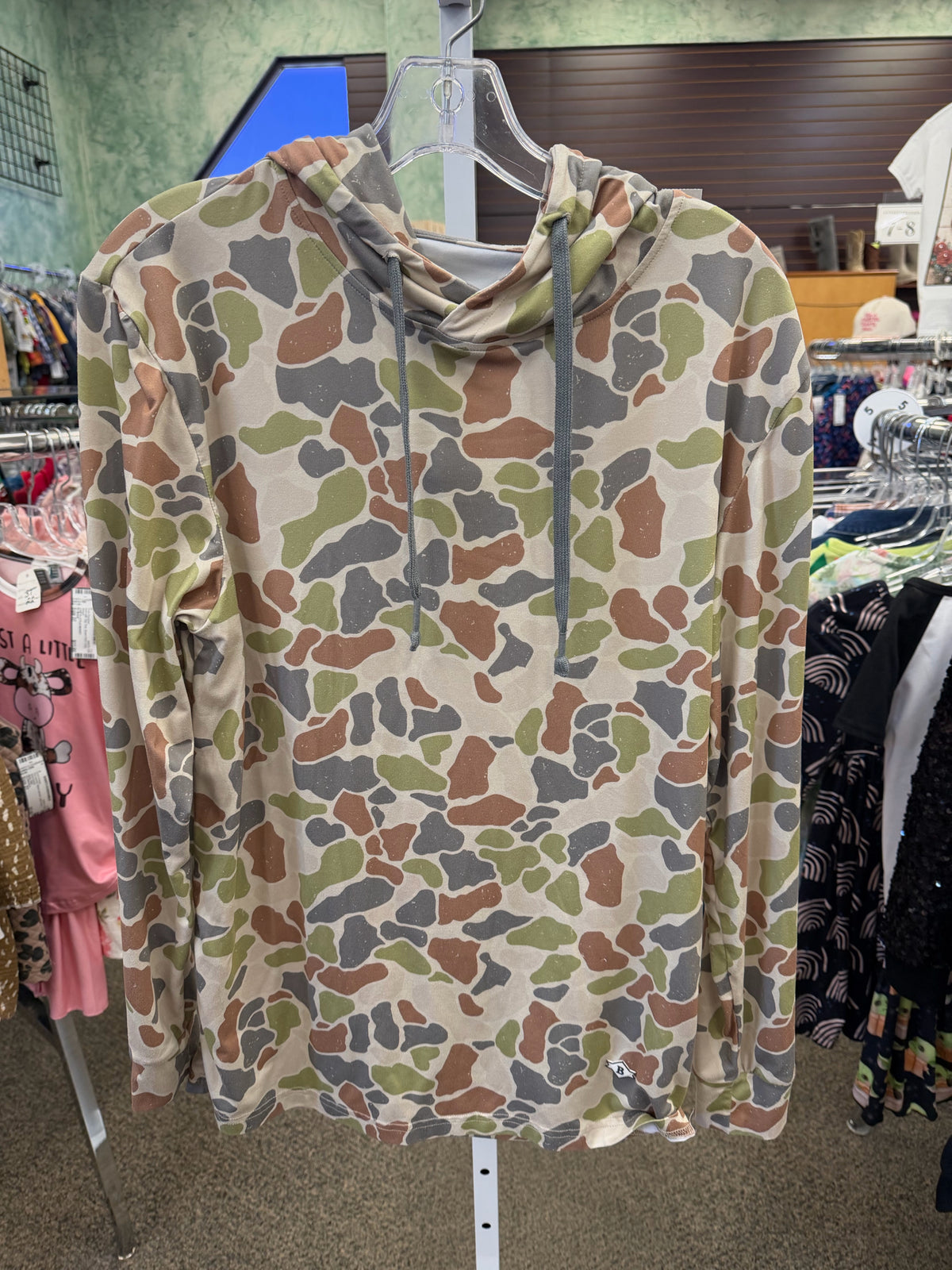 Pre-owned Burlebo Camouflage Cream C-SIZE 14 Long Sleeve Boys Top