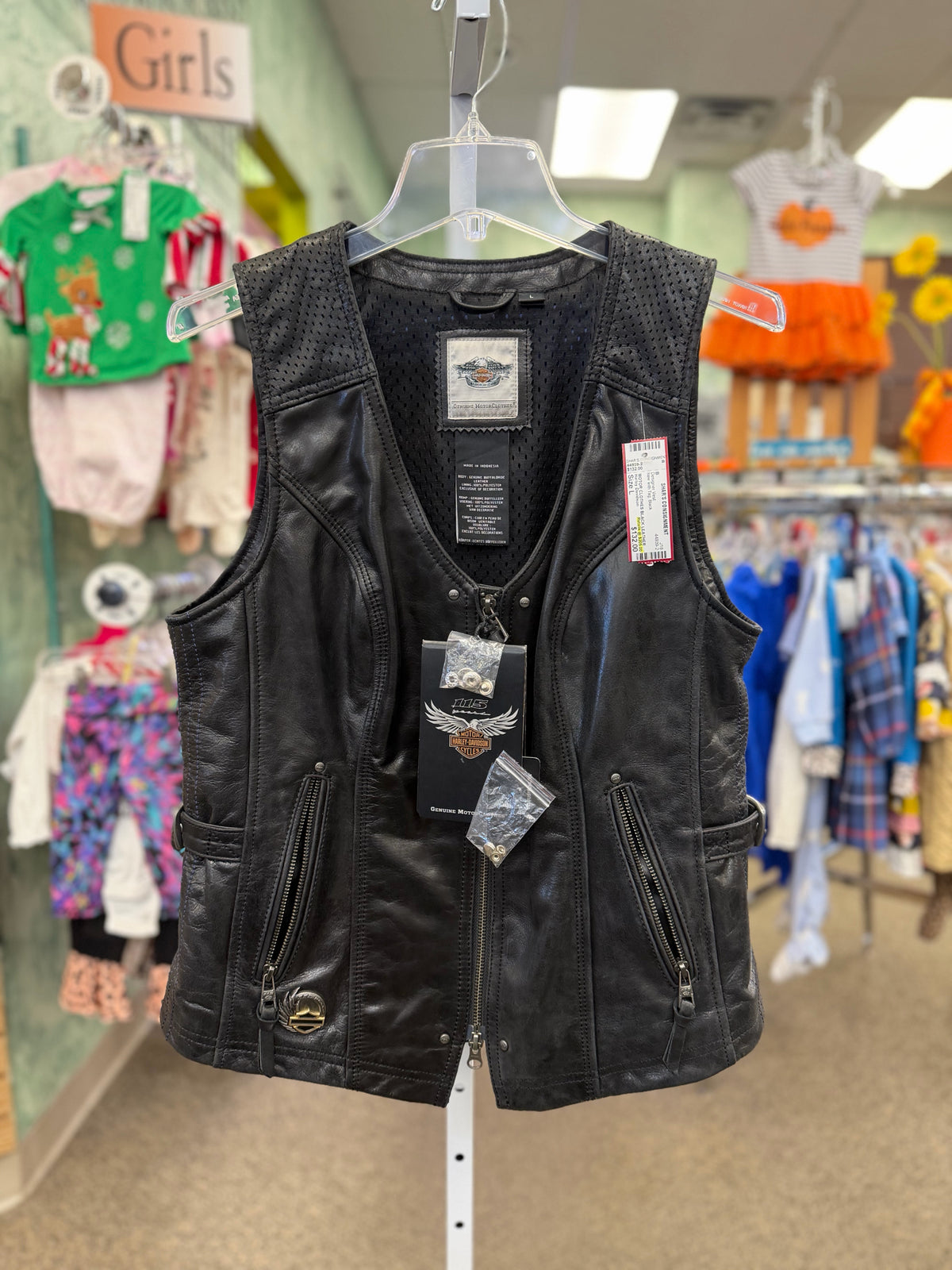 New with Tag Harley Davidson Black Size* L Designer Vest