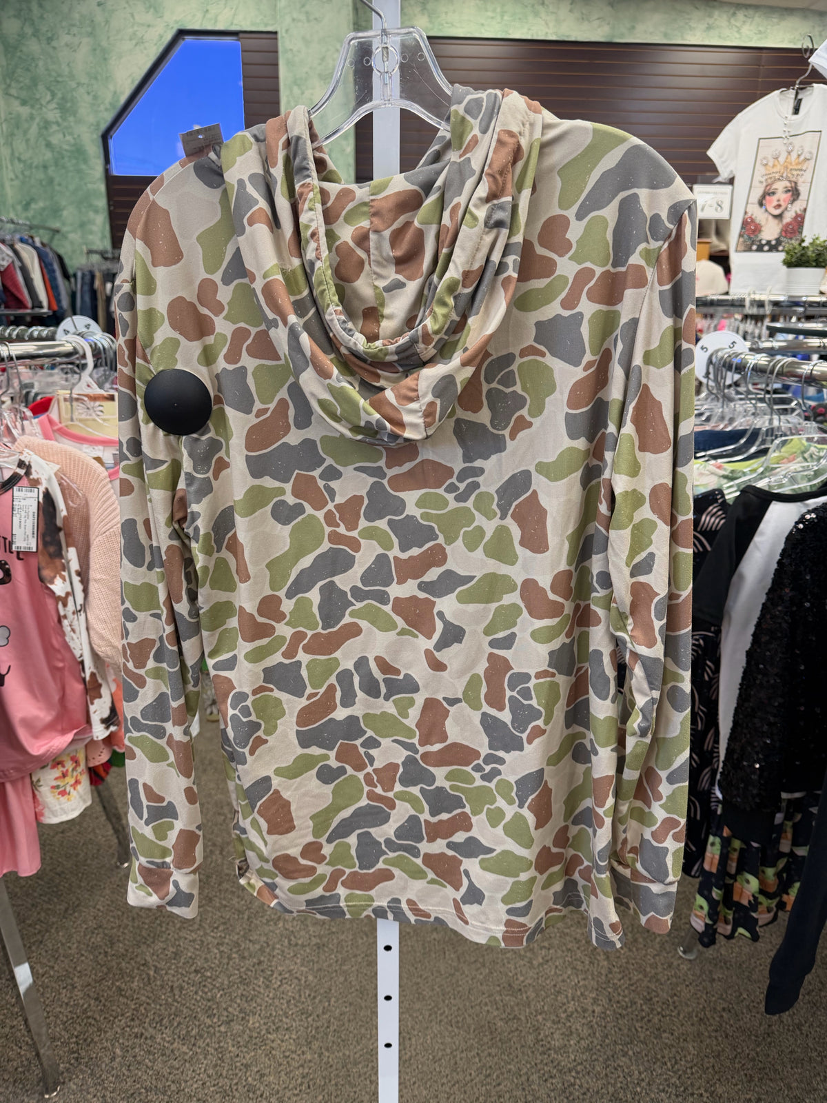 Pre-owned Burlebo Camouflage Cream C-SIZE 14 Long Sleeve Boys Top