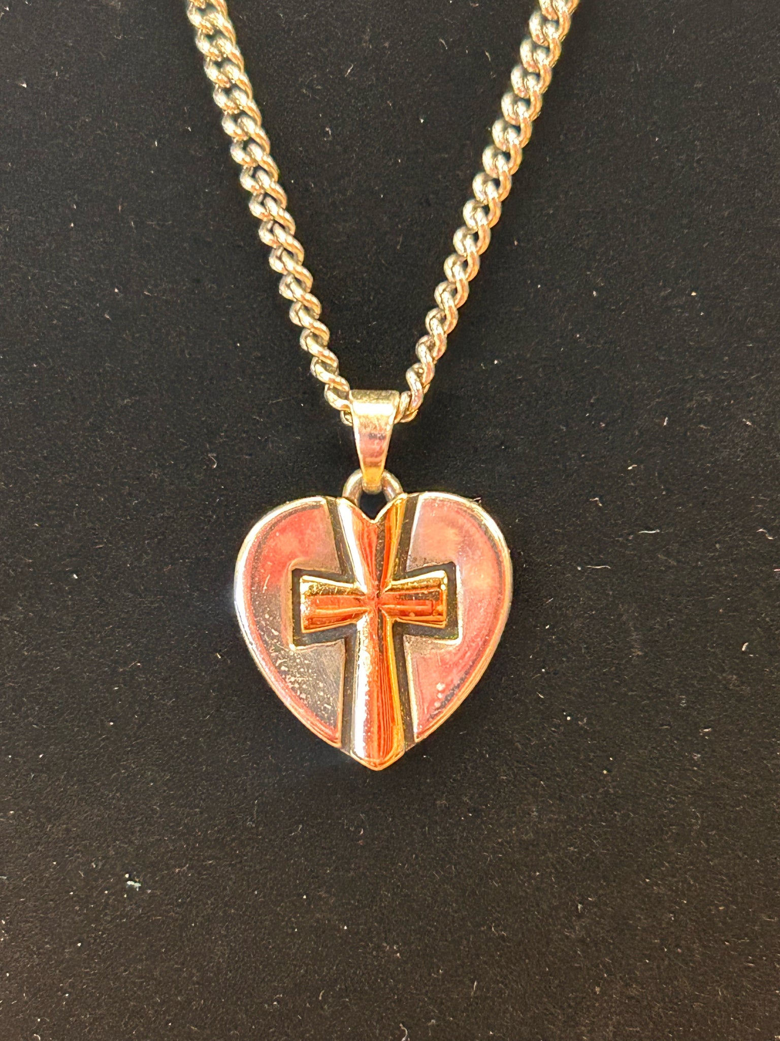Pre-owned JAMES AVERY Silver Gold Trim Designer Necklace