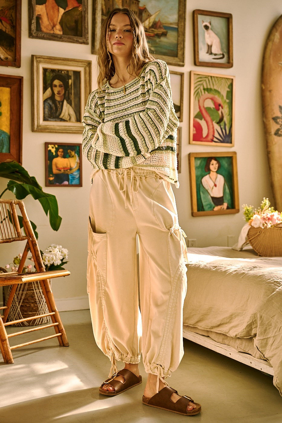 New MITTOSHOP Tan Size Small Pants