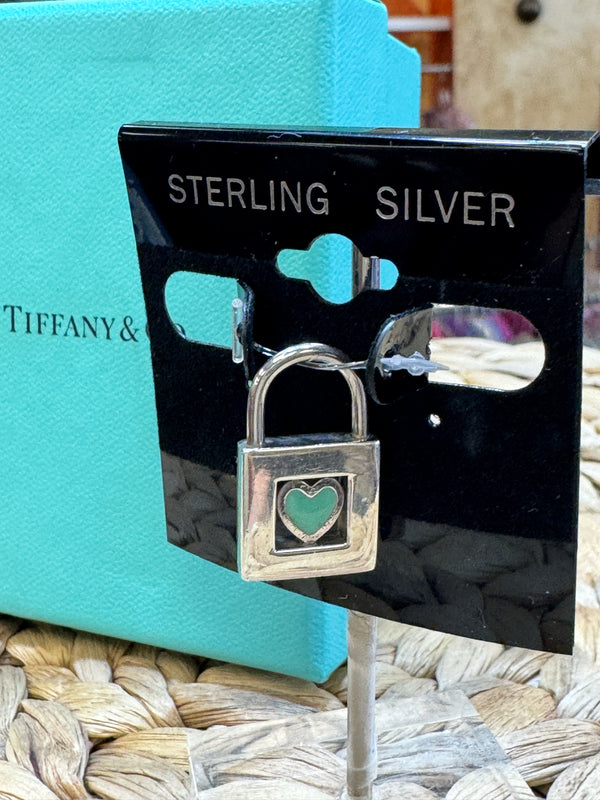 Pre-owned TIFFANY & CO Silver Blue Designer Charm