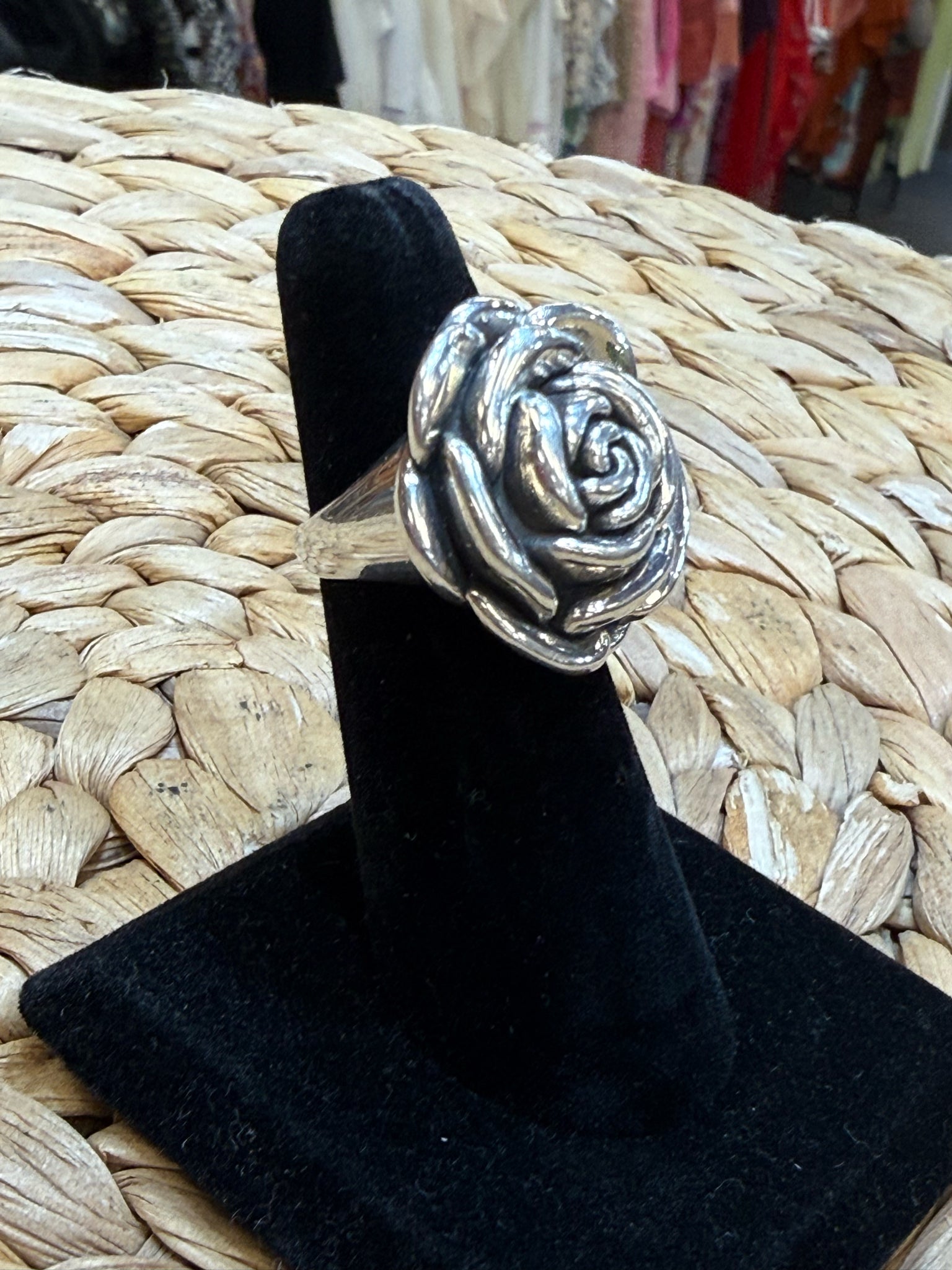 Pre-owned Sterling Silver STERLING SILVER Ring Size 6 Designer Ring