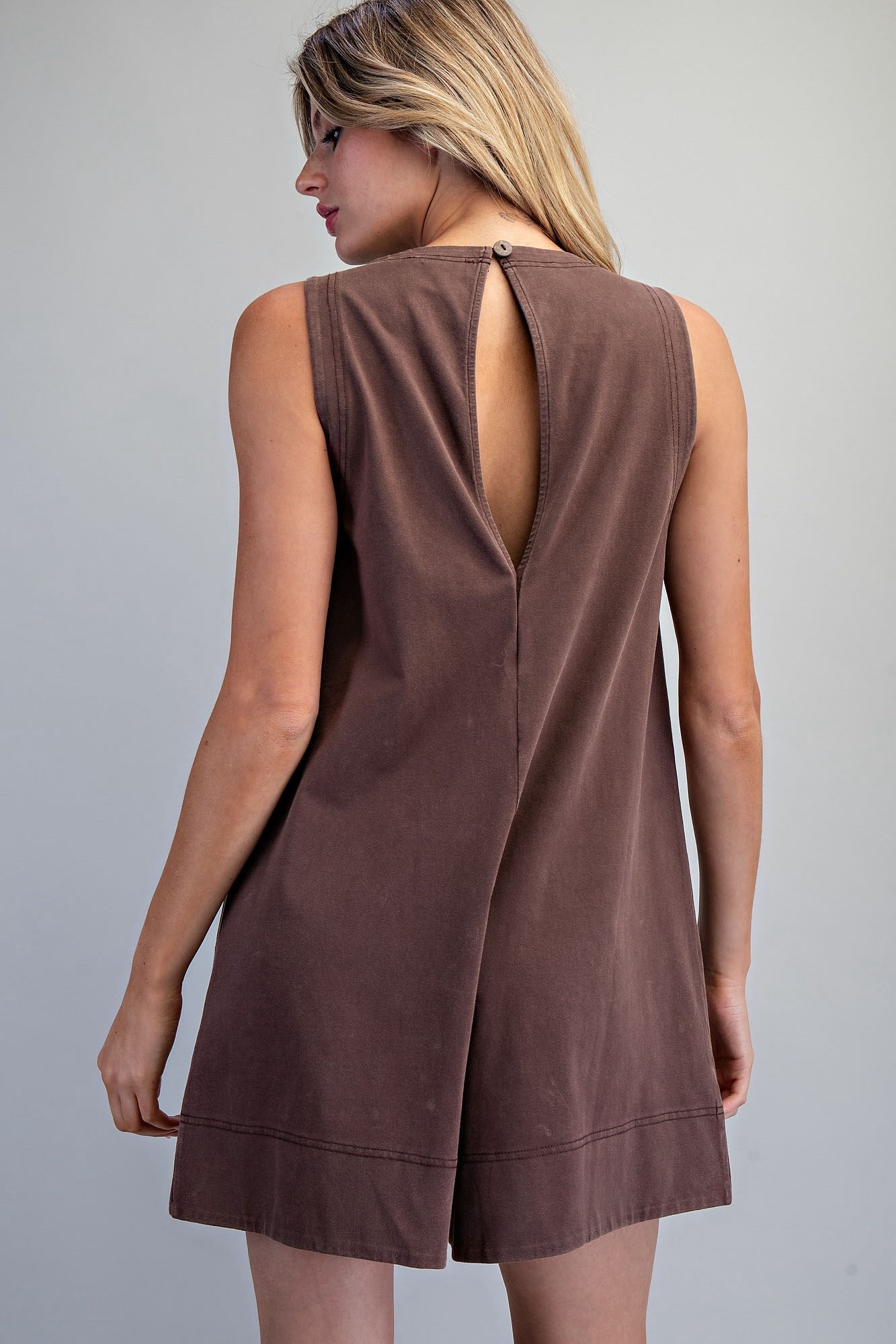 New EE:SOME Brown Size Small Sleeveless Shorts Jumper