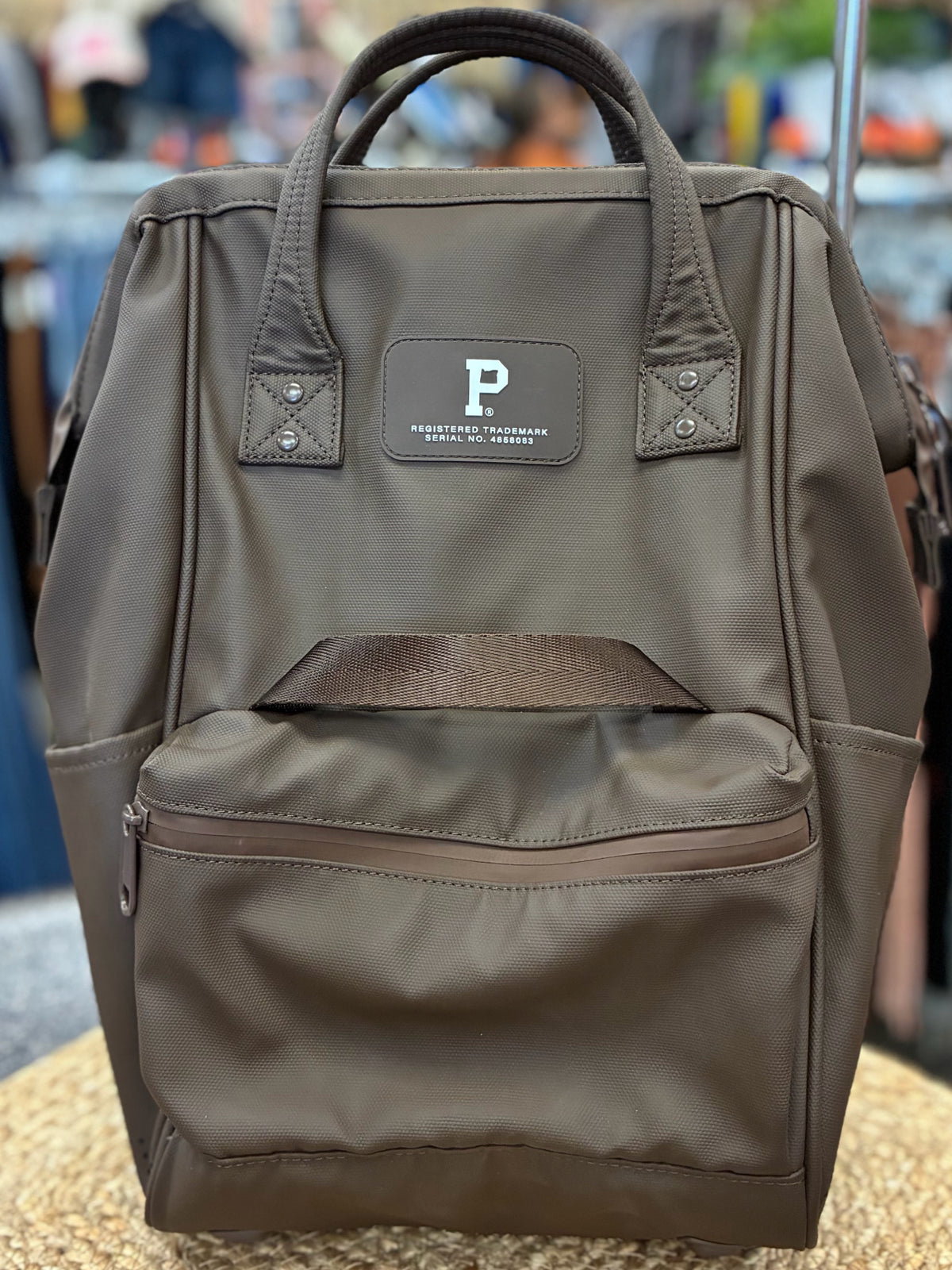 Pre-owned PORTLAND Dark brown Backpack Designer Purse