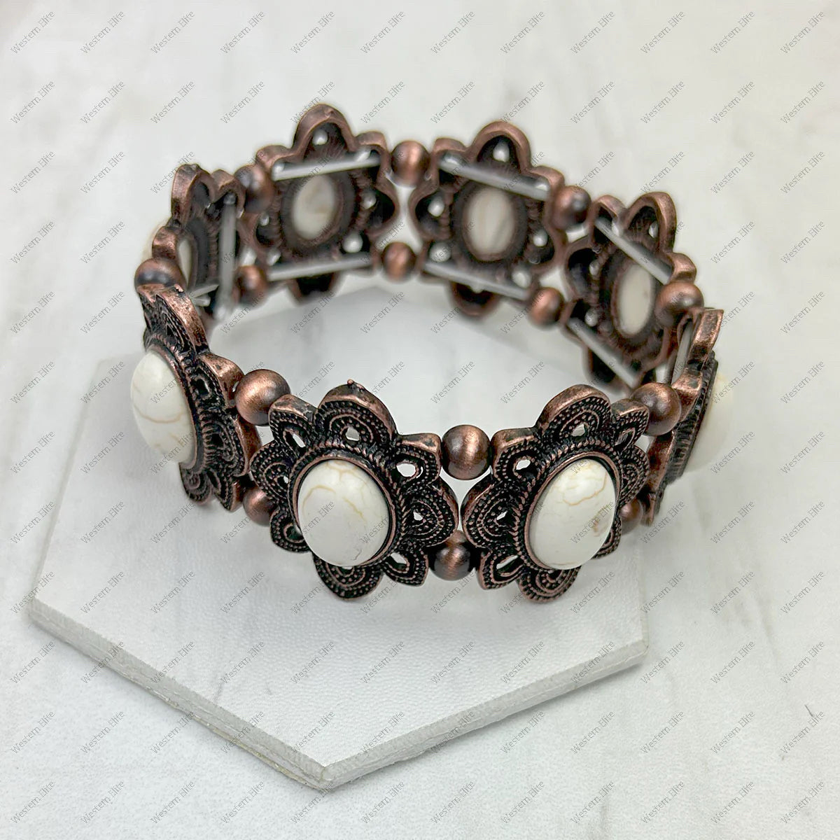 New WESTERN Bronze Ivory Bracelet