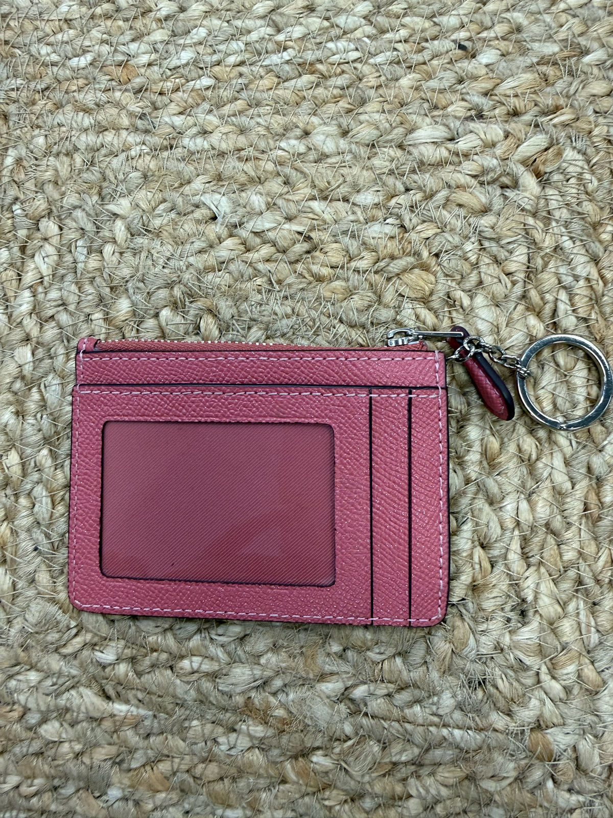 Pre-owned COACH Pink Credit Card Holder