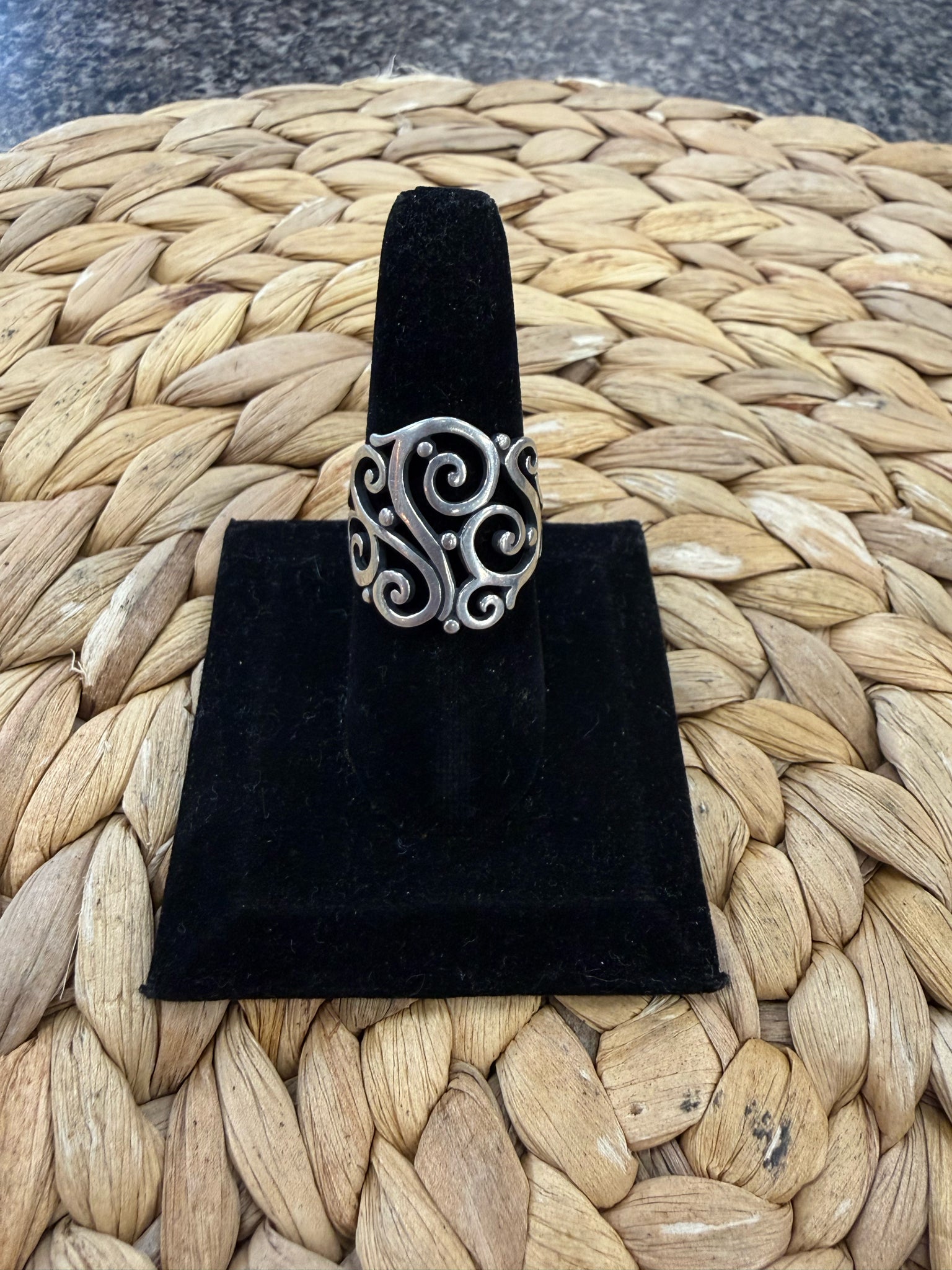 Pre-owned JAMES AVERY Silver Ring Size 9 Designer Ring