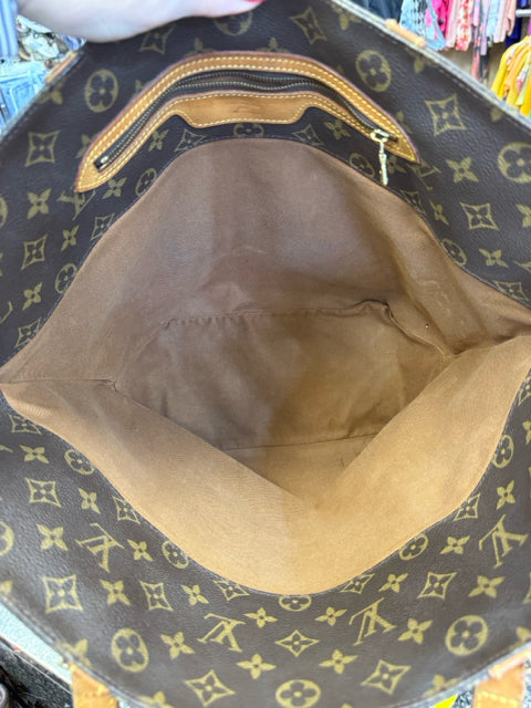 Pre-owned LOUIS VUITTON Brown Signature Tan Tote Designer Purse