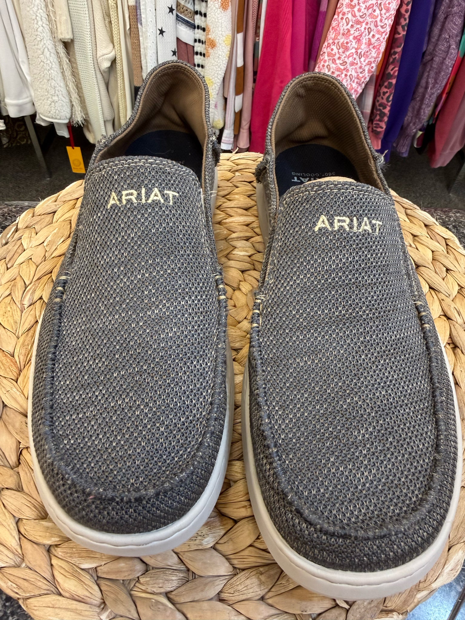 Pre-owned ARIAT Gray blend SHOE SIZE 12 MENS Shoes