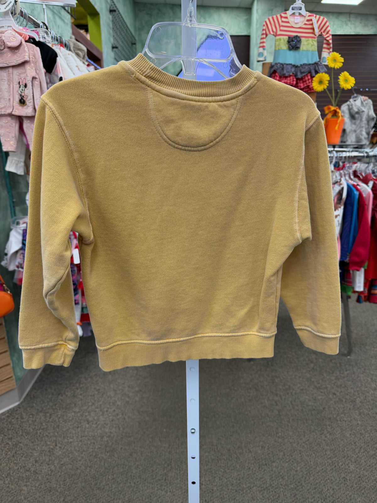 Pre-owned BLUE 84 Yellow Navy Trim C-SIZE 6T Long Sleeve Boys Sweatshirt