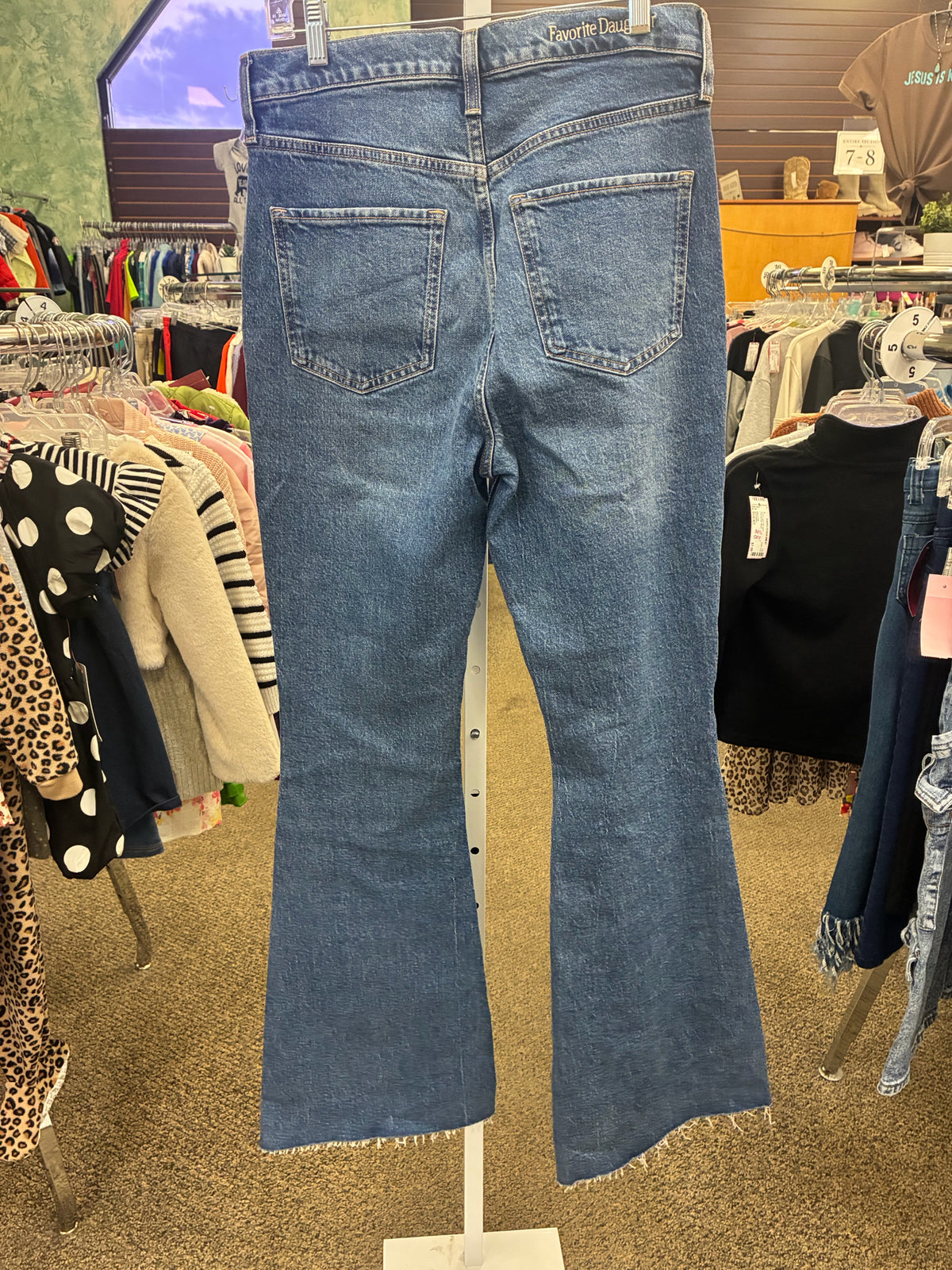 Pre-owned FAVORITE DAUGHTER BLUE DENIM Size: 5 Designer Jean