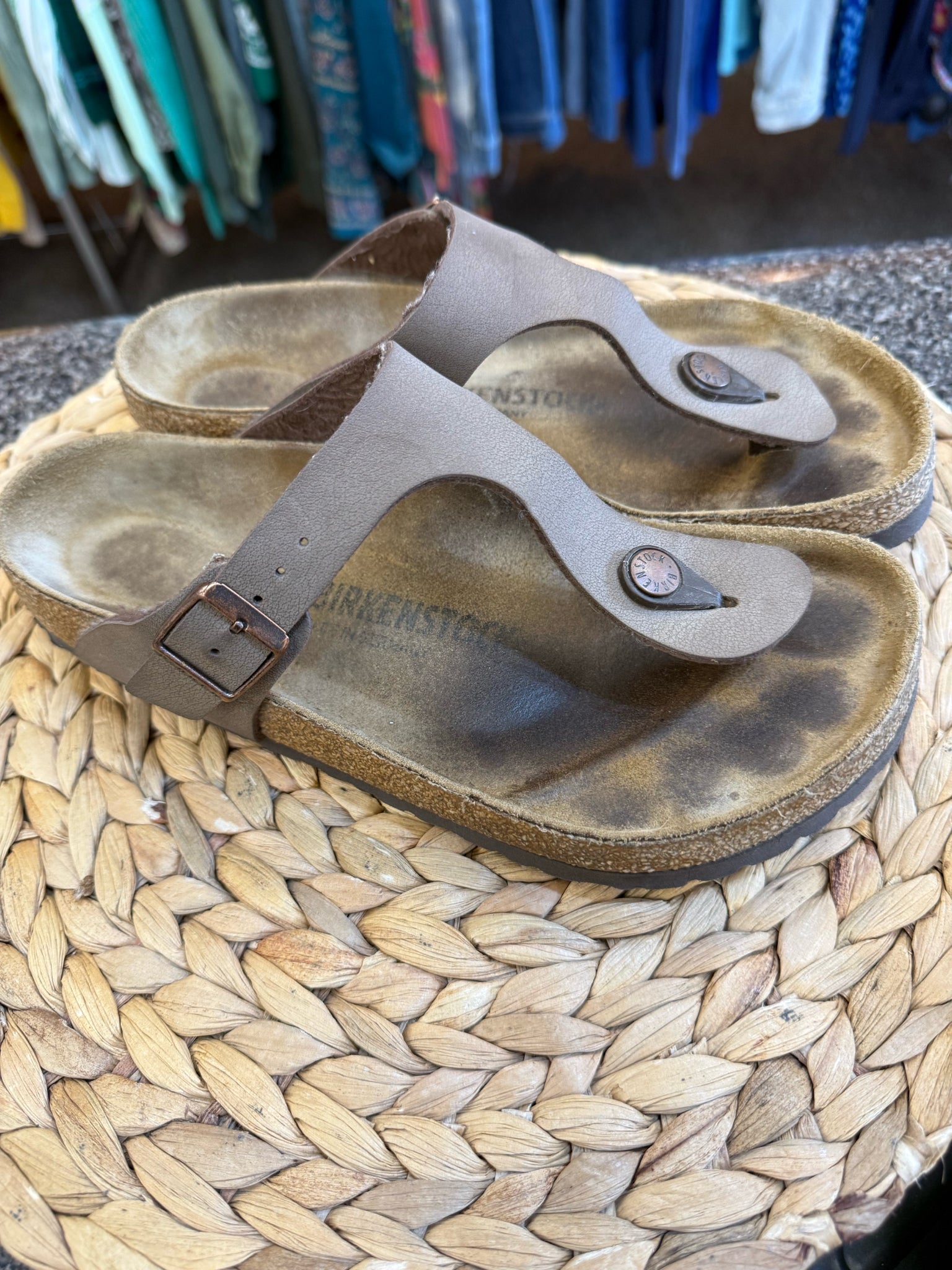 Pre-owned BIRKENSTOCK Brown Size 7.5 Designer Sandal