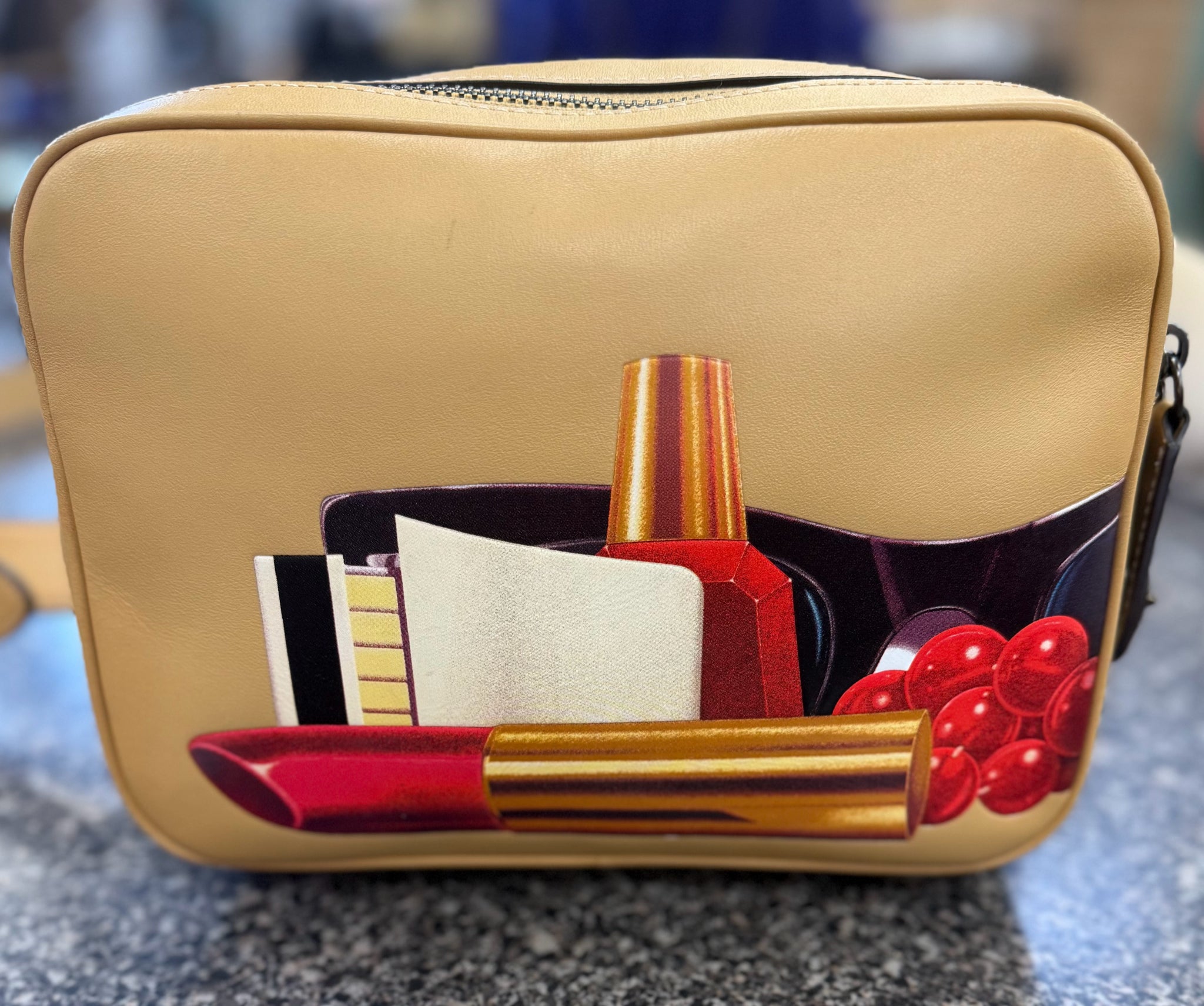 Pre-owned COACH Tan Black Crossbody Designer Purse