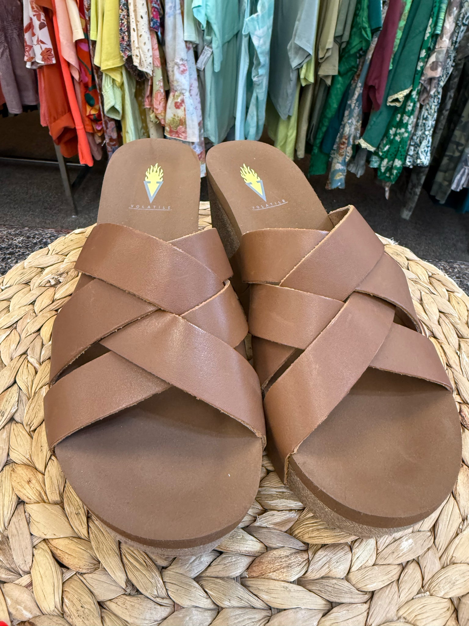 Pre-owned VOLATILE Brown Size 8 Sandal
