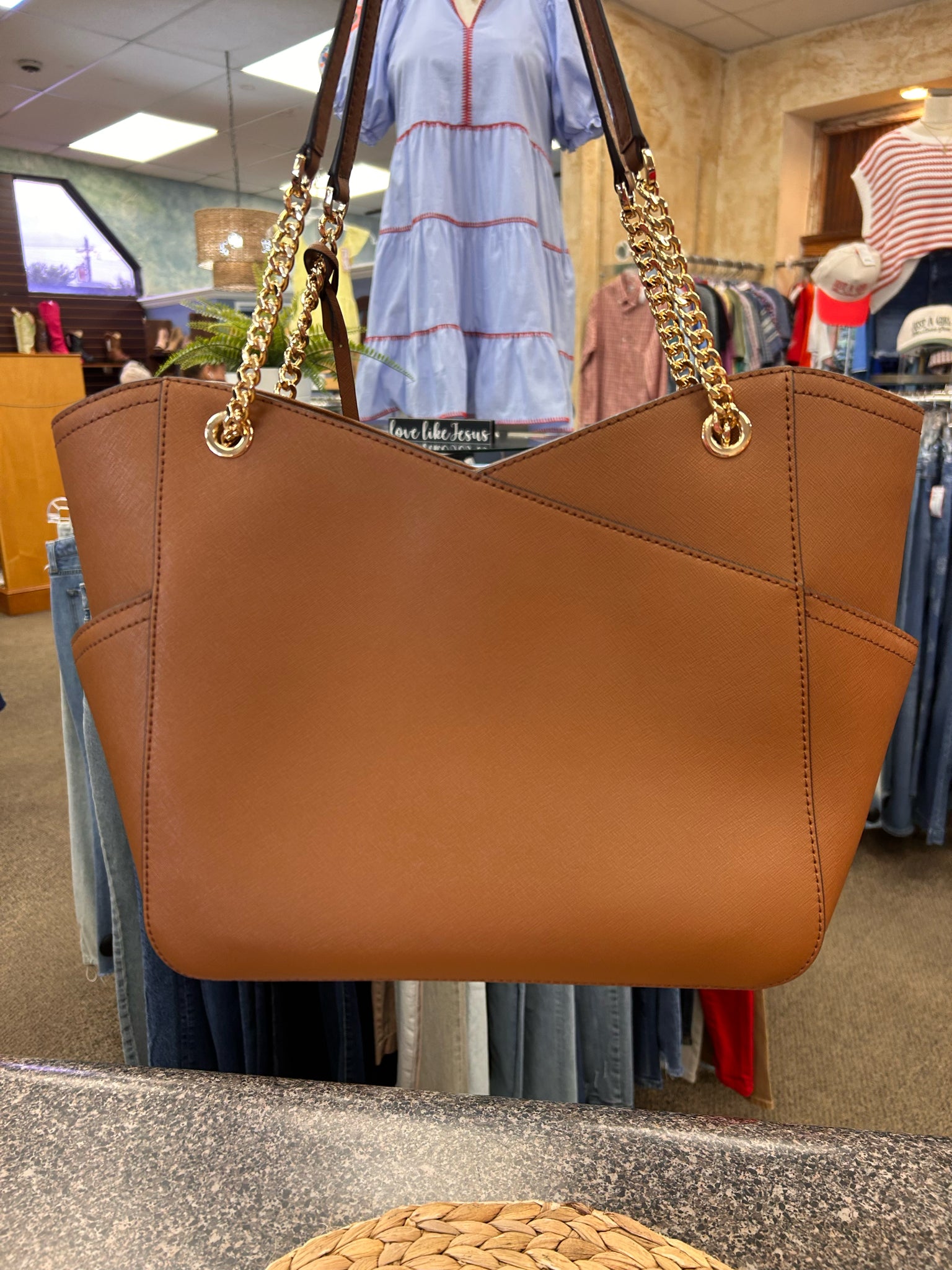 Pre-owned MICHAEL KORS Brown Shoulder Designer Purse
