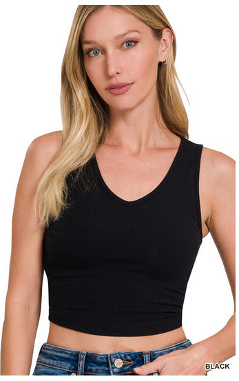 New Zenana Black Size S Cami