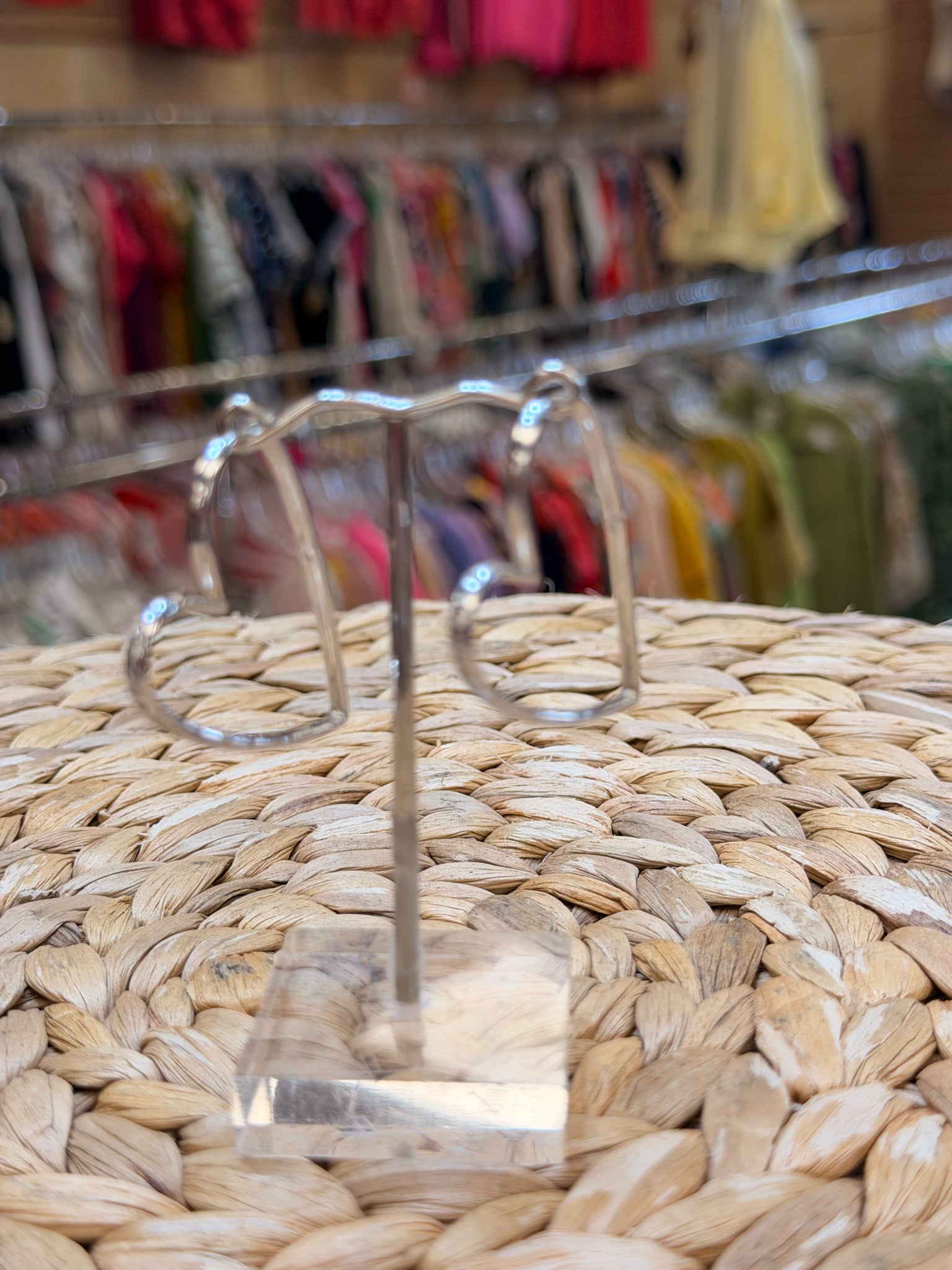 Pre-owned KENDRA SCOTT Silver Designer Earring