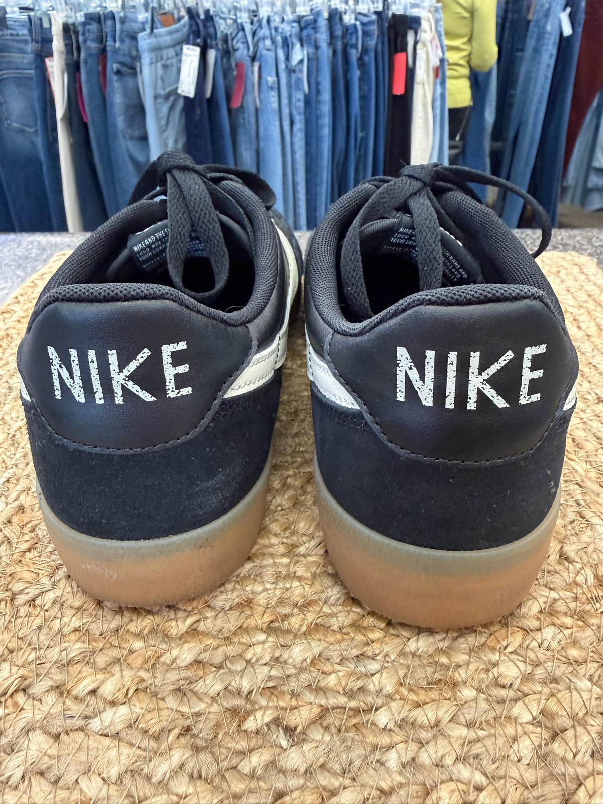 Pre-owned NIKE Black Off-white SHOE SIZE 9.5 MENS Sneakers