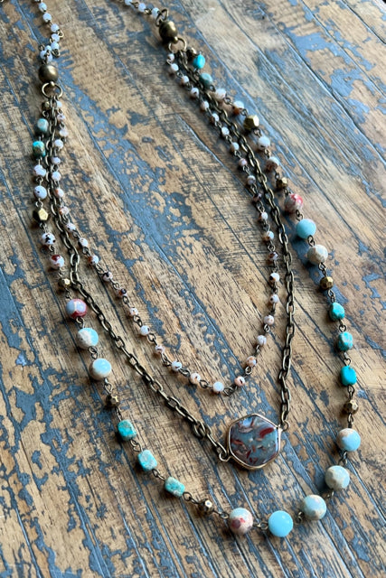 New Bronze Turquoise Necklace