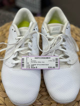 Pre-owned NIKE White Gray Size 8 Sneaker