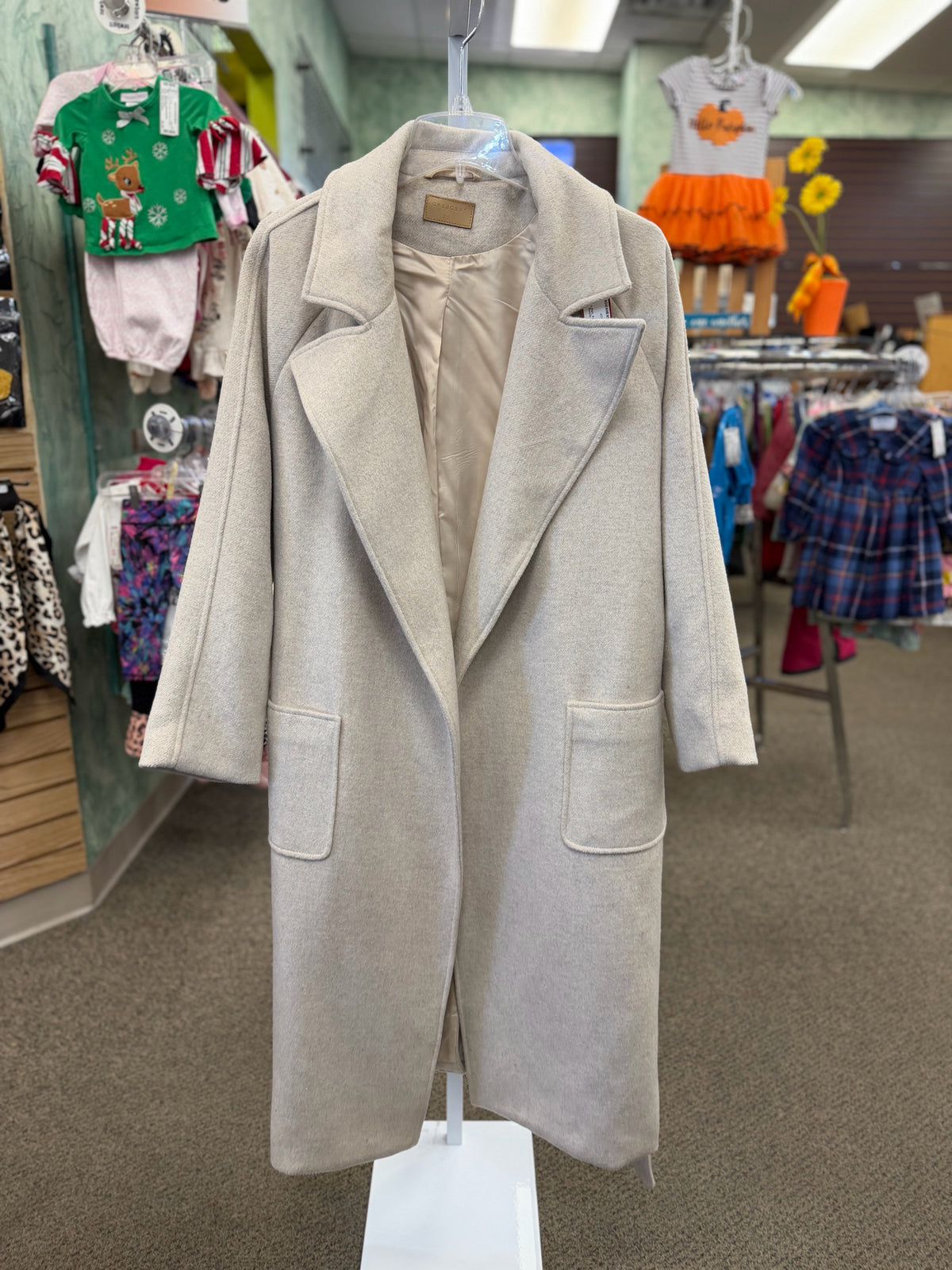 Pre-owned CRESCENT Cream Size: XS Designer Coat