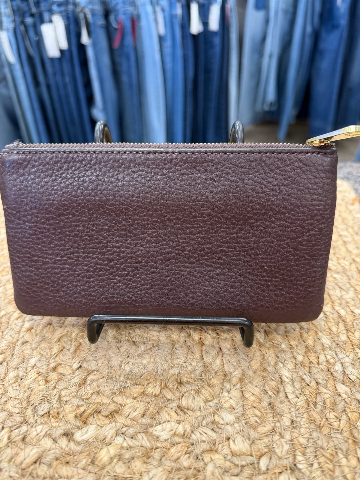 Pre-owned FOSSIL Dark brown Light brown WALLET SIZE Clutch Wallet