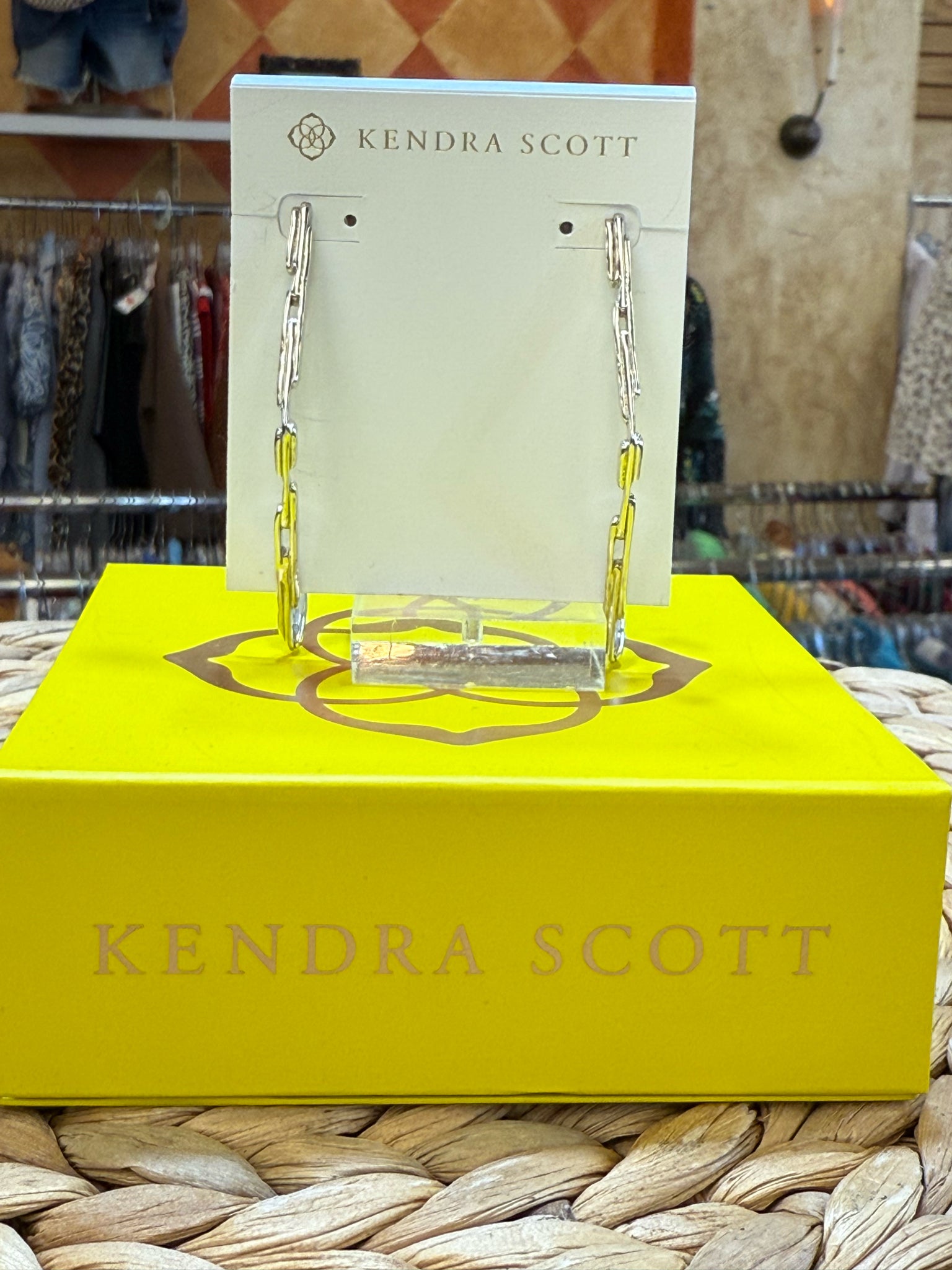 New with Tag KENDRA SCOTT Gold Designer Earring