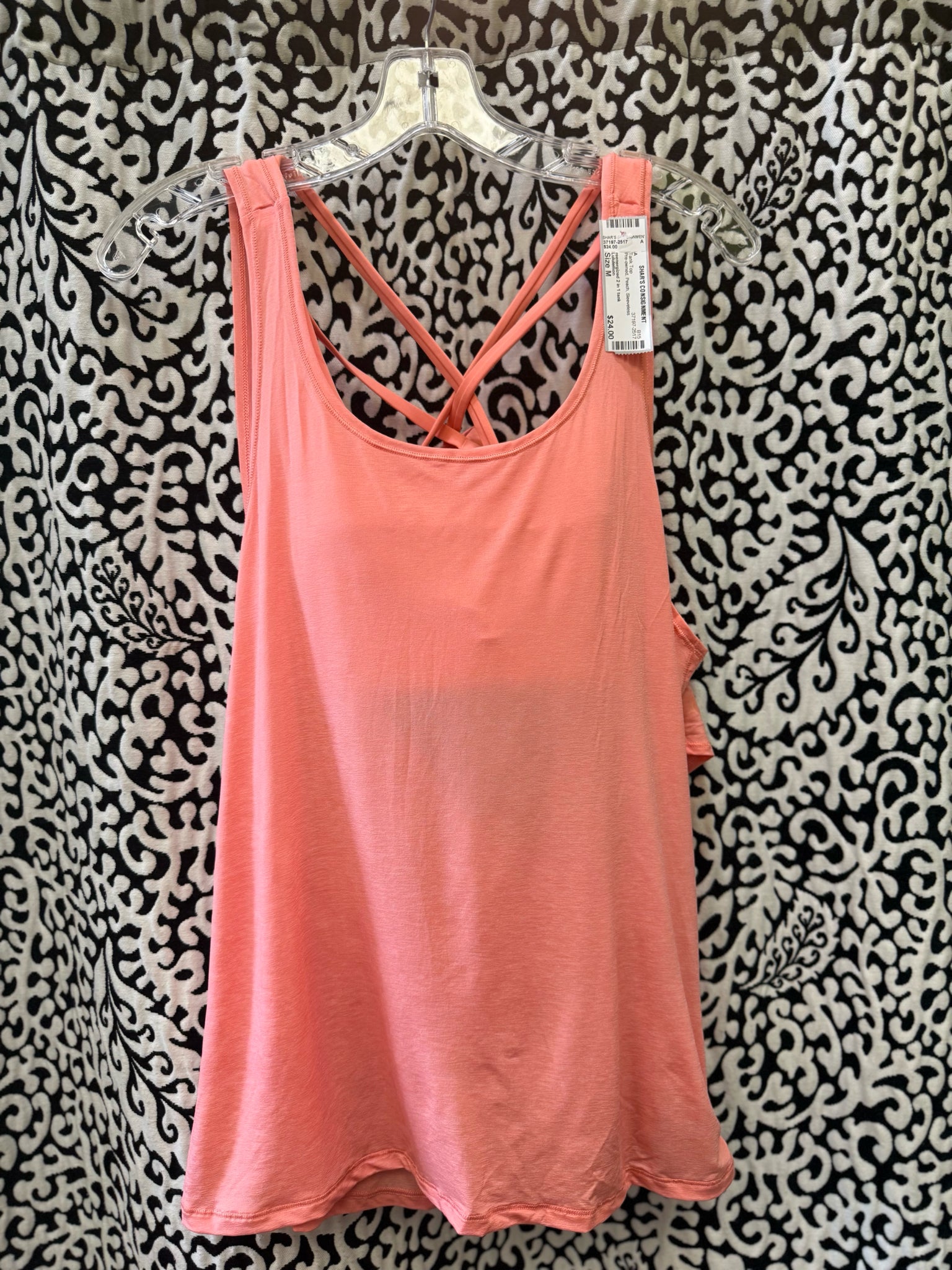 Pre-owned Lululemon Peach Size M Sleeveless Tank Top