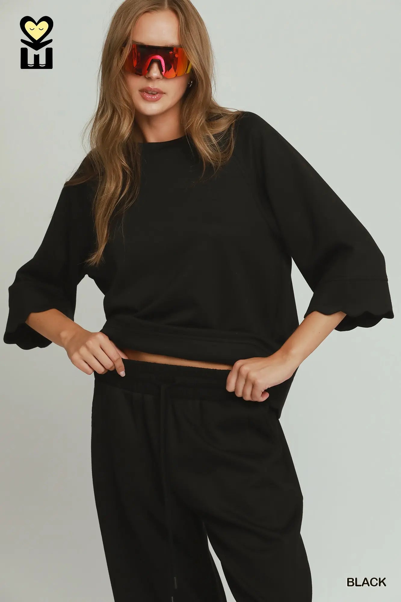 New UMGEE Black Dr Size S Short Sleeve PantSet