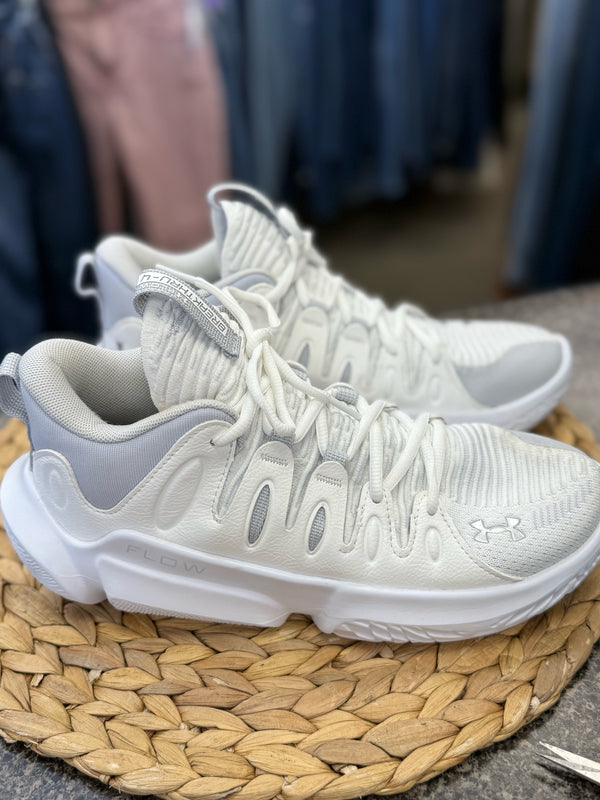 New  Without Tag UNDER ARMOUR White Size 8.5 Designer Sneaker