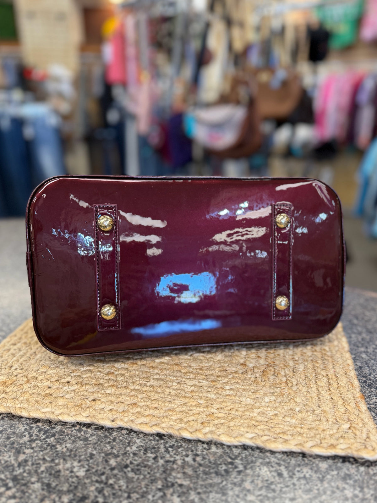 Pre-owned LOUIS VUITTON Maroon Signature Crossbody Designer Purse