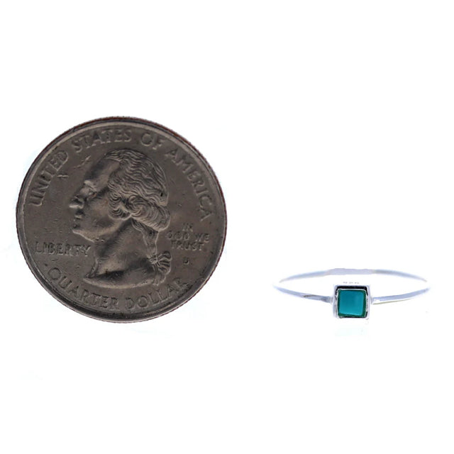 New Sterling Silver STERLING SILVER Turquoise Ring Size 6 Ring
