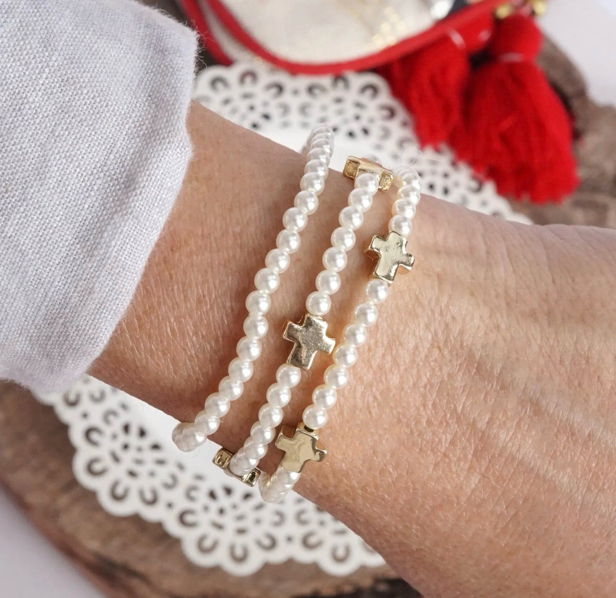 New PENNY PEARL Gold Bracelet
