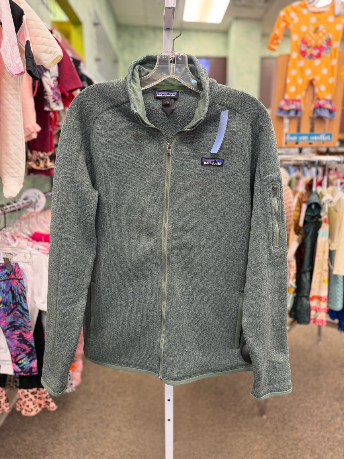 Pre-owned PATAGONIA Green blend Size: L Long Sleeve Light Wt Jacket