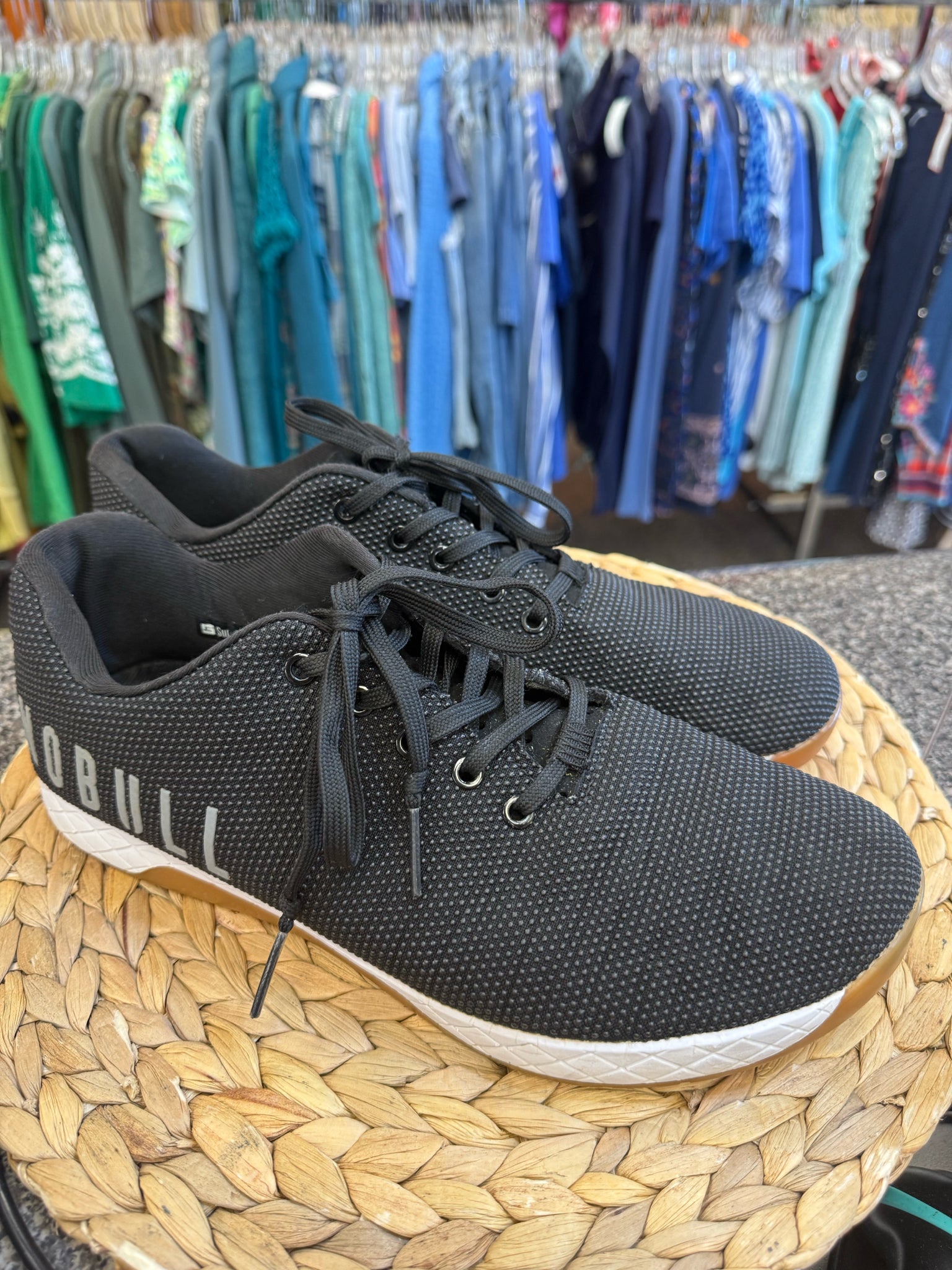 Pre-owned No Bull Black polka SHOE SIZE 12 MENS Sneakers