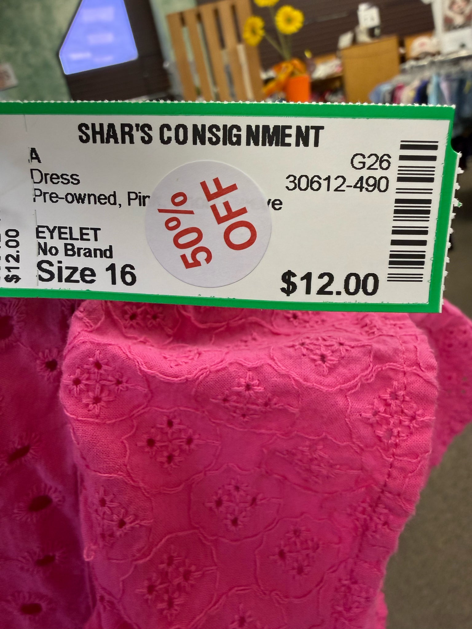 Pre-owned No Brand Pink Size 16 Short Sleeve Dress