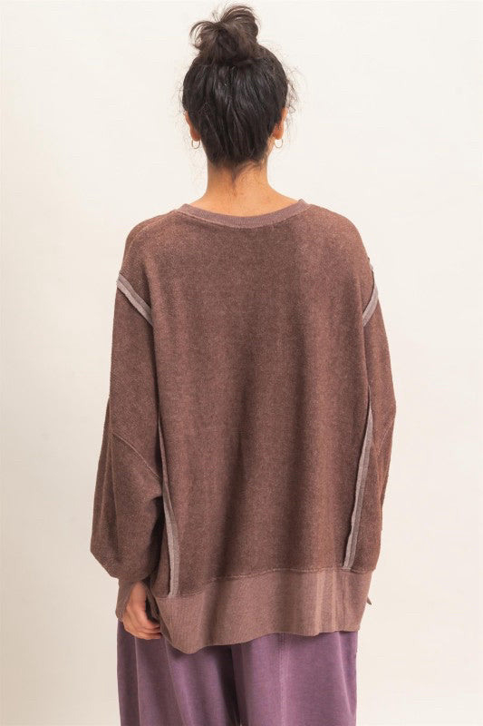 New HYFVE Dark brown Size S Long Sleeve Sweatshirt