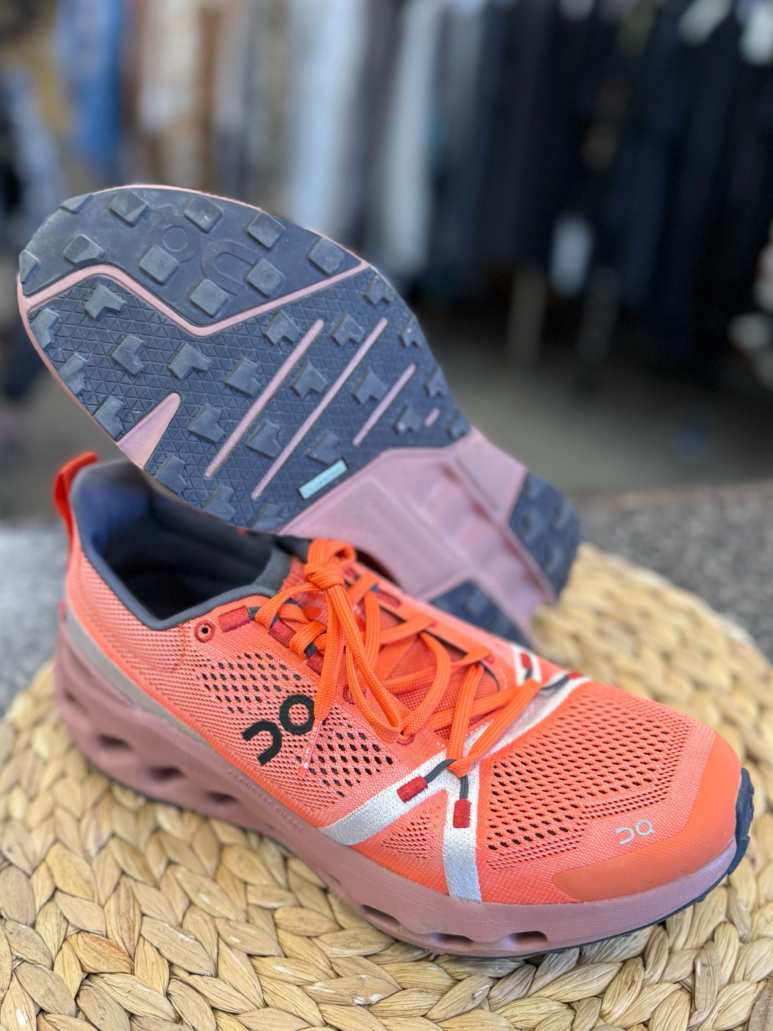 Pre-owned On Cloud Coral Dusty Rose Size 10 Designer Sneaker